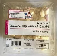 Mängden socker i Trio chou, jambon supérieur et comté AOP