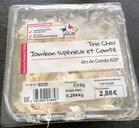 Mängden socker i Trio chou jambon comte