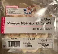 Mängden socker i Trio Chou Jambon Supérieur et Comté