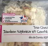 Mängden socker i Trio chou jambon supérieur et Comté
