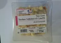 Mängden socker i Trio chou Jambon Supérieur et Comté