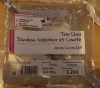 Mängden socker i Trio Chou Jambon Supérieur et Comté