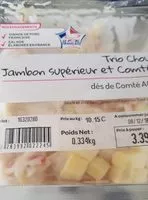 Mängden socker i Trio chou jambon supérieur comté