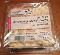Mängden socker i Trio chou jambon supérieur et comté