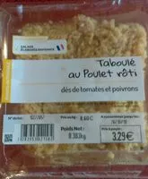 Mängden socker i Taboulé au poulet rôti