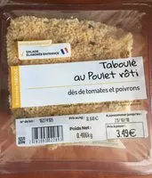 Mängden socker i Taboulé au poulet rôti
