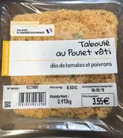 Mängden socker i Taboulé au poulet rôti