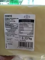 Mängden socker i Comté
