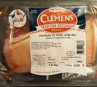 Mängden socker i Poitrine de porc demi-sel