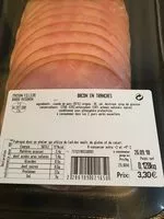 Mängden socker i Bacon en tranches