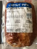 Mängden socker i Roti de porc demi sel fume superieur pre cuit