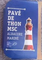 Mängden socker i Pavé de thon MSC Albacore mariné