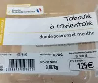 Mängden socker i Taboulé à l'orientale