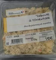 Mängden socker i taboulé a l'orientale poivrons et menthe