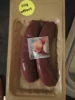 Mängden socker i Boudins noir aux oignons