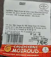 Mängden socker i Diot