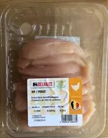 Mängden socker i Poulet: Emincés de filet de poitrine