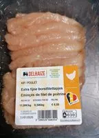 Mängden socker i Émincés de filet de poitrine de poulet