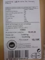 Mängden socker i Comte 12 mois