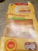Mängden socker i Abondance au lait cru