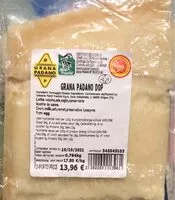 Mängden socker i Grana Padano Dop