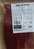 Mängden socker i Viande des grisons