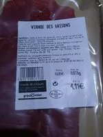 Mängden socker i Viande des grisons