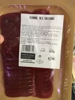 Mängden socker i viandes des grisons