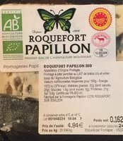 Mängden socker i Roquefort papillon Bio