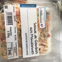 Mängden socker i Salade de gambas aux mandarines