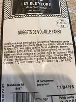 Mängden socker i Nuggets de volaille panés