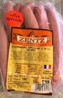 Mängden socker i Saucisses de strasbourg superieur