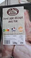 Mängden socker i Demi-lapin découpé avec foie