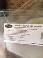 Mängden socker i Dos de cabillaud MSC