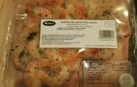 Mängden socker i Queues de crevettes décortiquées cuites aux herbes