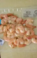 Mängden socker i Queues de  crevettes  décortiquées