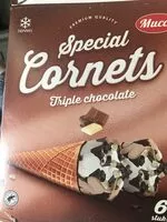 Mängden socker i Special Cornets Triple chocolate