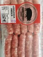 Mängden socker i Longaniza fresca de cerdo