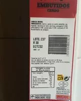 Mängden socker i Chorizo oreado