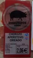 Mängden socker i Chorizo aperitivo oreado