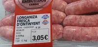 Mängden socker i LONGANIZA FRESCA D'ONTINYENT