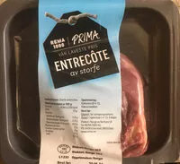 Mängden socker i Entrecôte av storfe