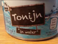 Mängden socker i Tonijn in water