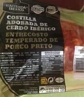 Mängden socker i Costilla adobada de cerdo iberico