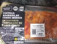 Mängden socker i Costilla adobada de cerdo ibérico
