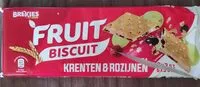 Mängden socker i Fruit Biscuit - Krenten & rozijnen