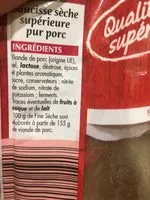 Mängden socker i La fine sèche