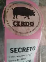 Mängden socker i Secreto cerdo