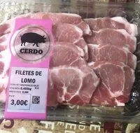 Mängden socker i Filetes de lomo de cerdo