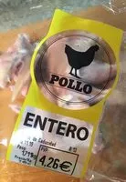 Mängden socker i Pollo entero
